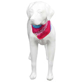 Movie Barbie 2023 Barbie Pink And Blue Printed Scarf Dogs Pet Outfits Cosplay Costume Suit